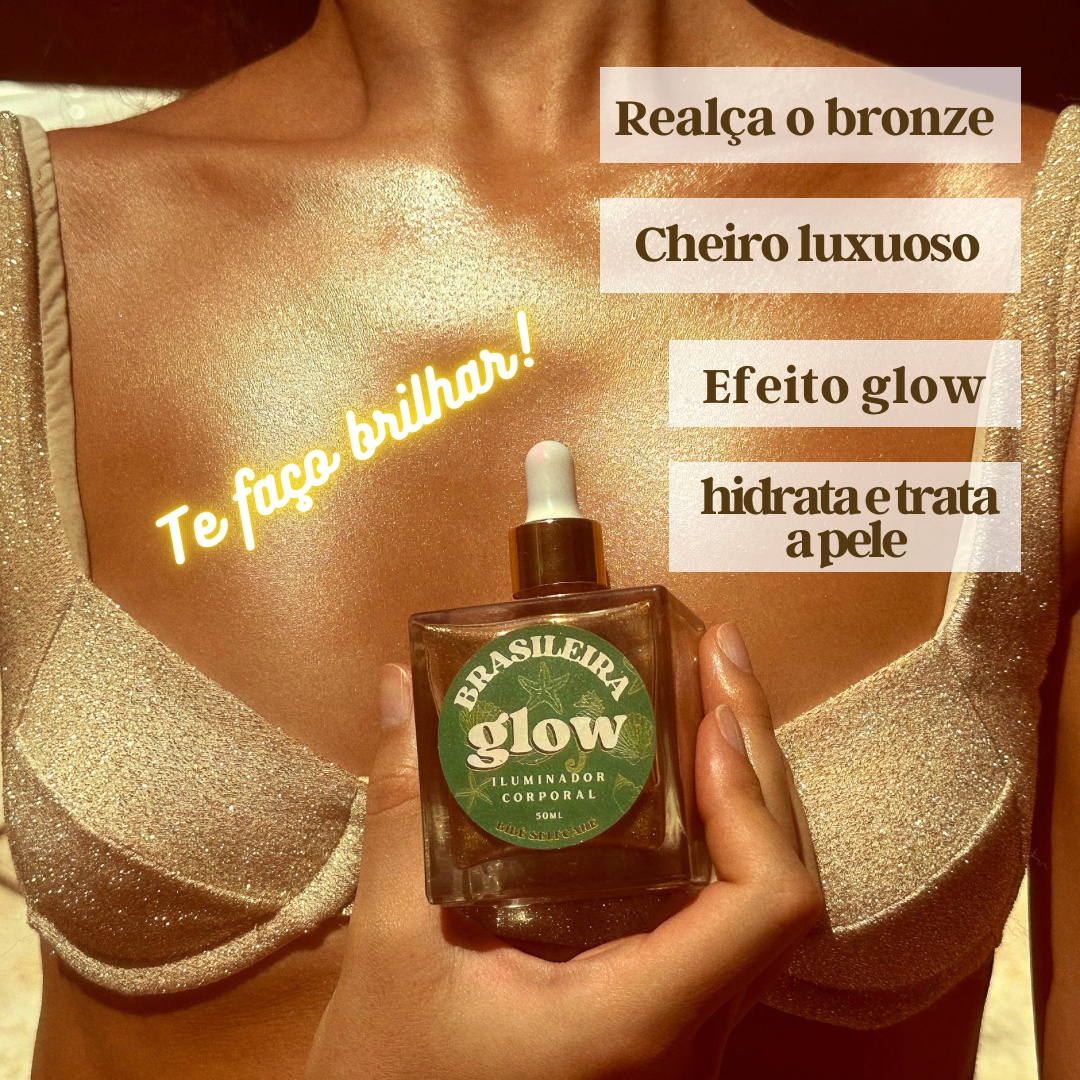 kit Acelerador de Bronze Carioca 100ml + Iluminador Brasileira Glow 100ml